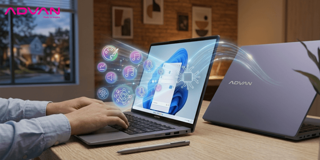 laptop ai terbaik 9 jutaan advan aigen ultra t