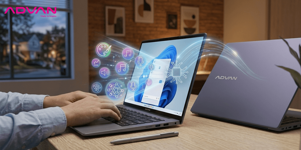 laptop ai terbaik 9 jutaan advan aigen ultra t