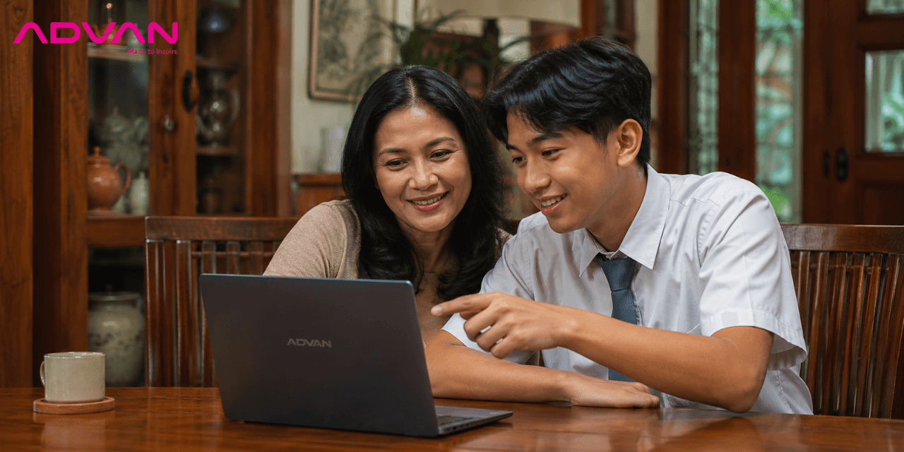 laptop anak sekolah awet advan workmate amd