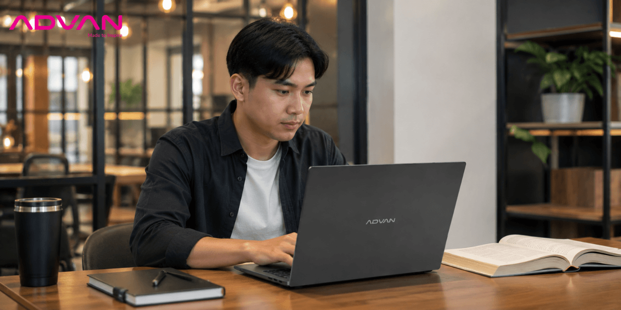 laptop kerja dan kuliah advan wokrmate amd