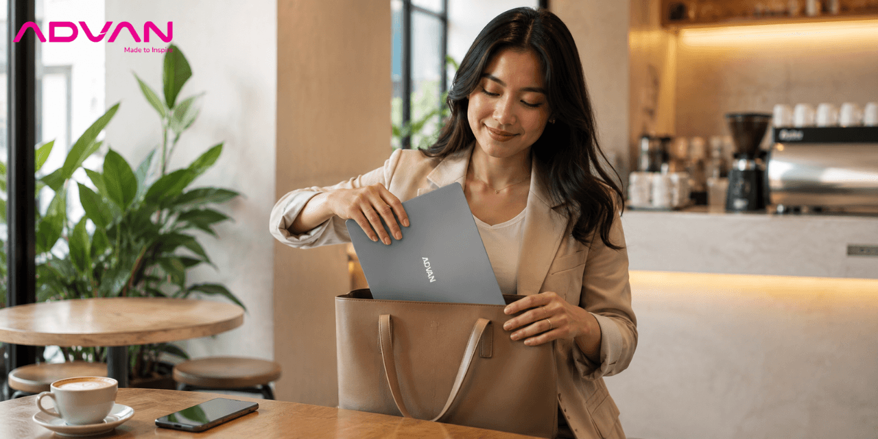 advan workmate amd laptop pelajar ringan