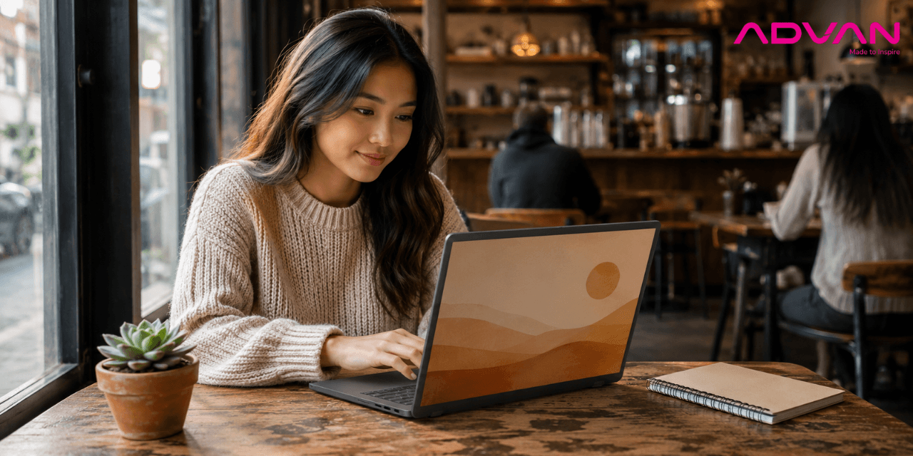 Laptop untuk belajar Advan Workmate AMD