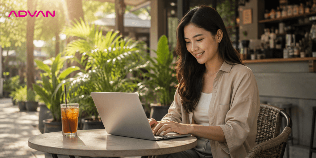 laptop kerja murah ringan advan workmate amd