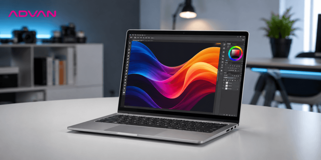 Laptop mahasiswa murah advan workmate amd port lengkap