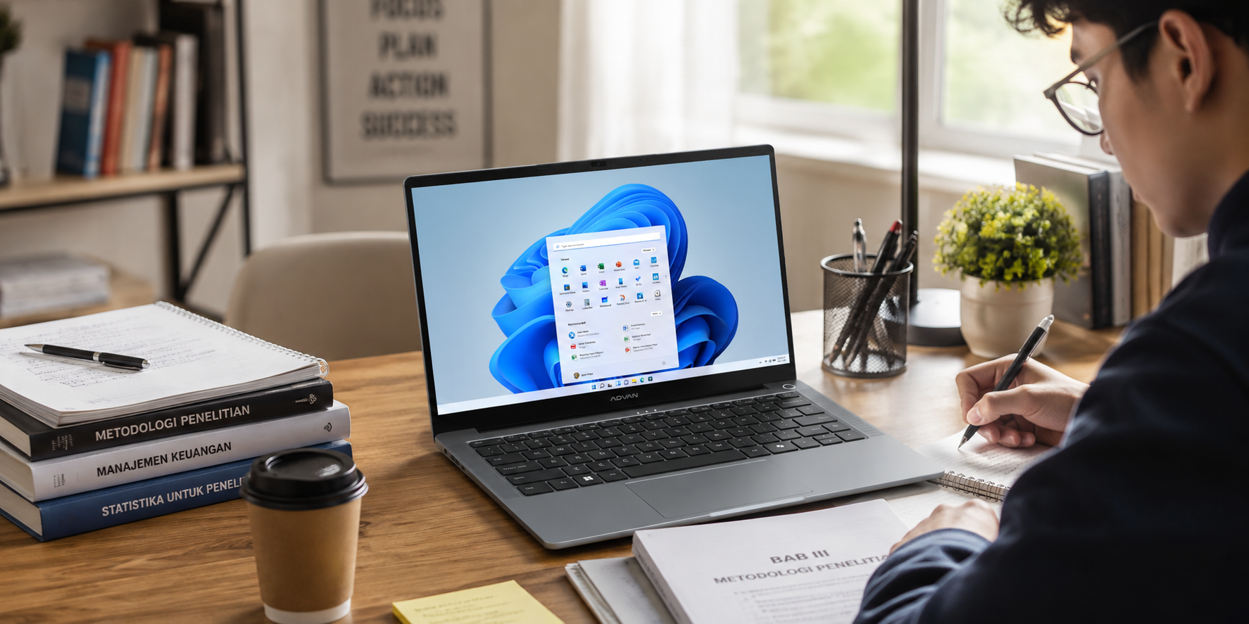 Advan Soulmate N, laptop mahasiswa murah terbaik