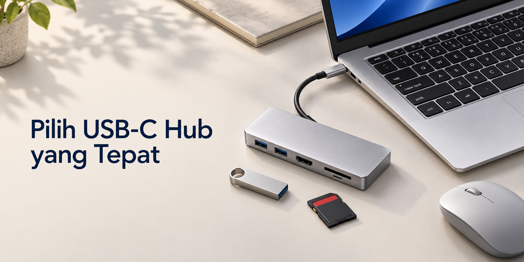 cara memilih usb c hub untuk laptop Advan Air Neo