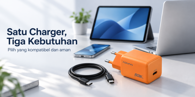 Kompabilitas charger 60W advan c60m