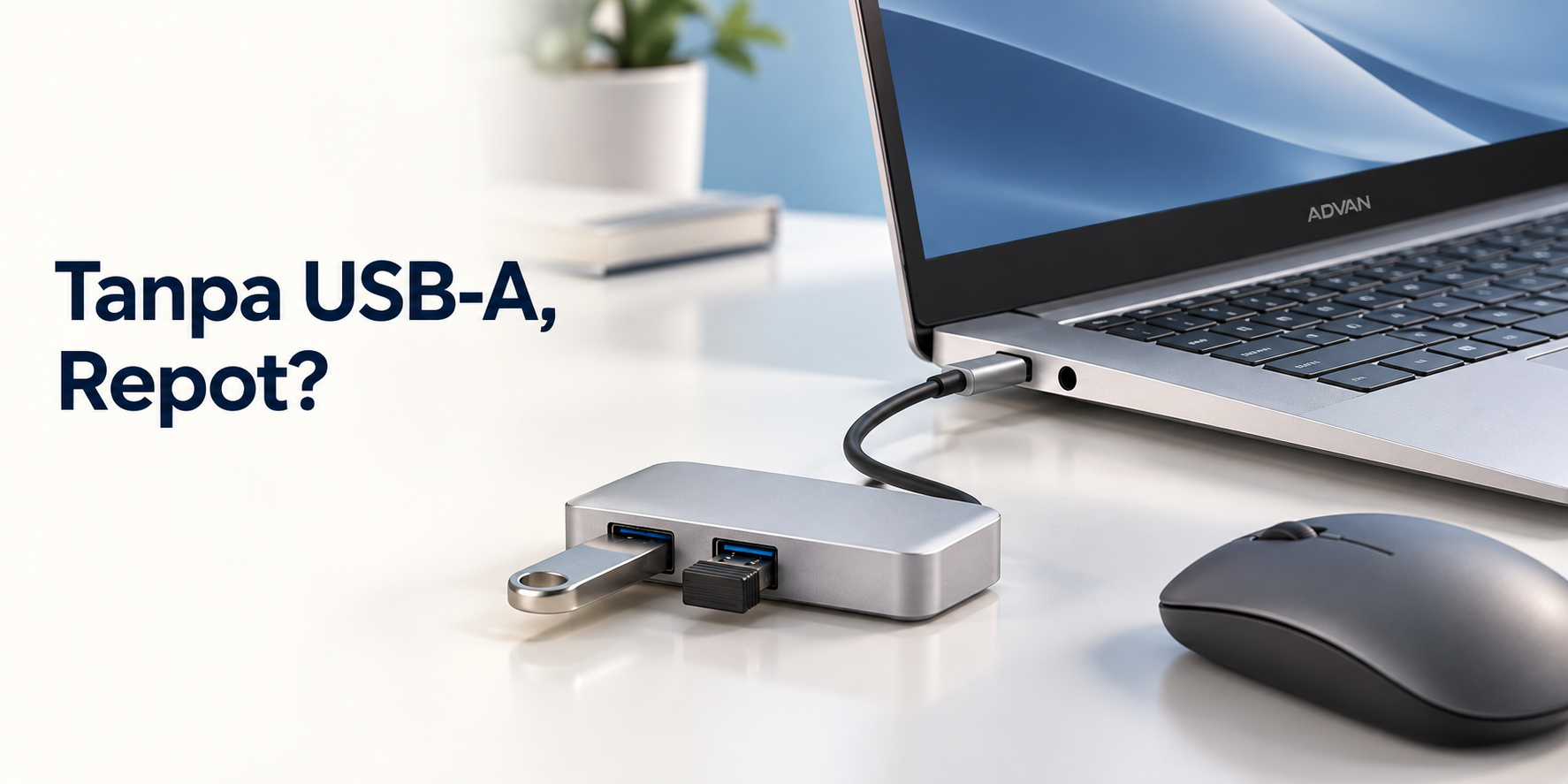 Advan Air Neo laptop tanpa port usb a