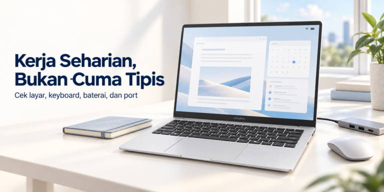 Advan Air Neo Laptop tipis untuk kerja seharian.