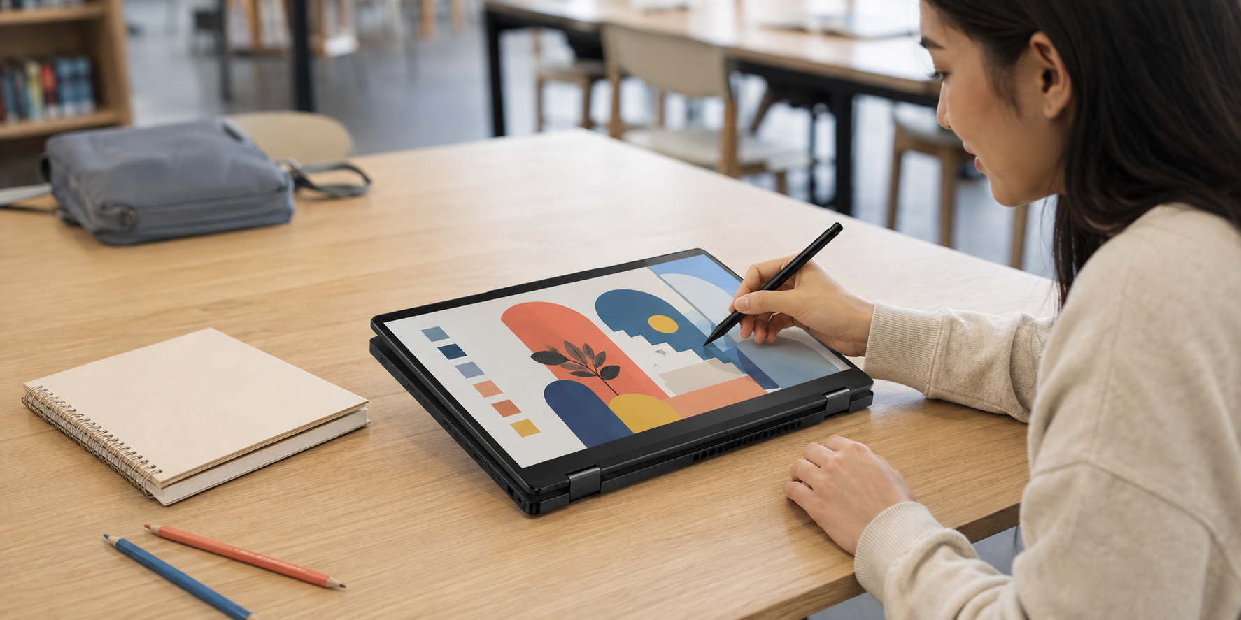 Laptop touchscreen terjangkau Advan 360 GO