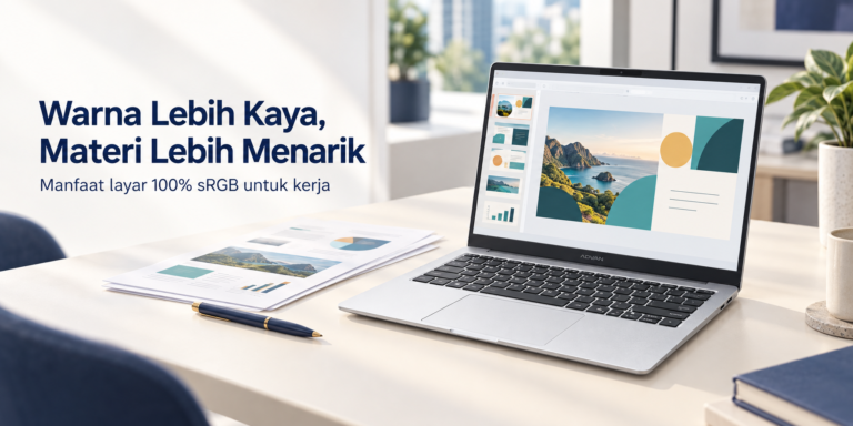 Manfaat layar 100% sRGB Advan Air Neo.