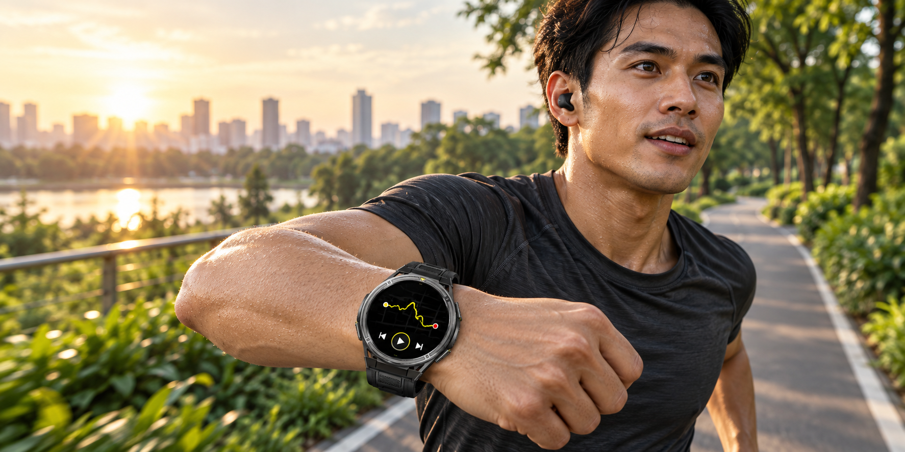 advan ultra watch smartwatch lari gps dual band akurat