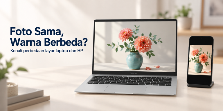 Advan Air Neo warna layar laptop dan hp