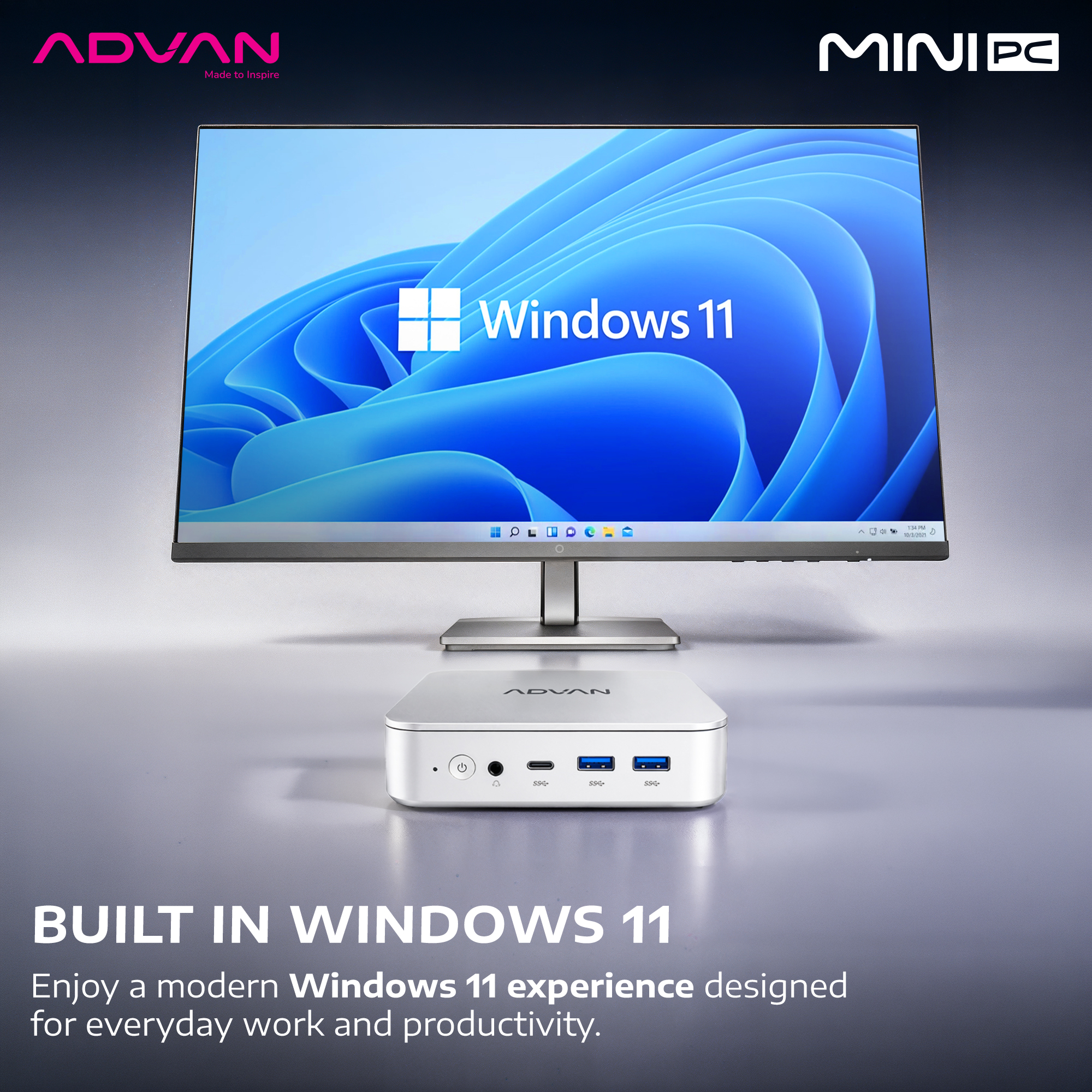 ADVAN Mini PC dengan Windows 11