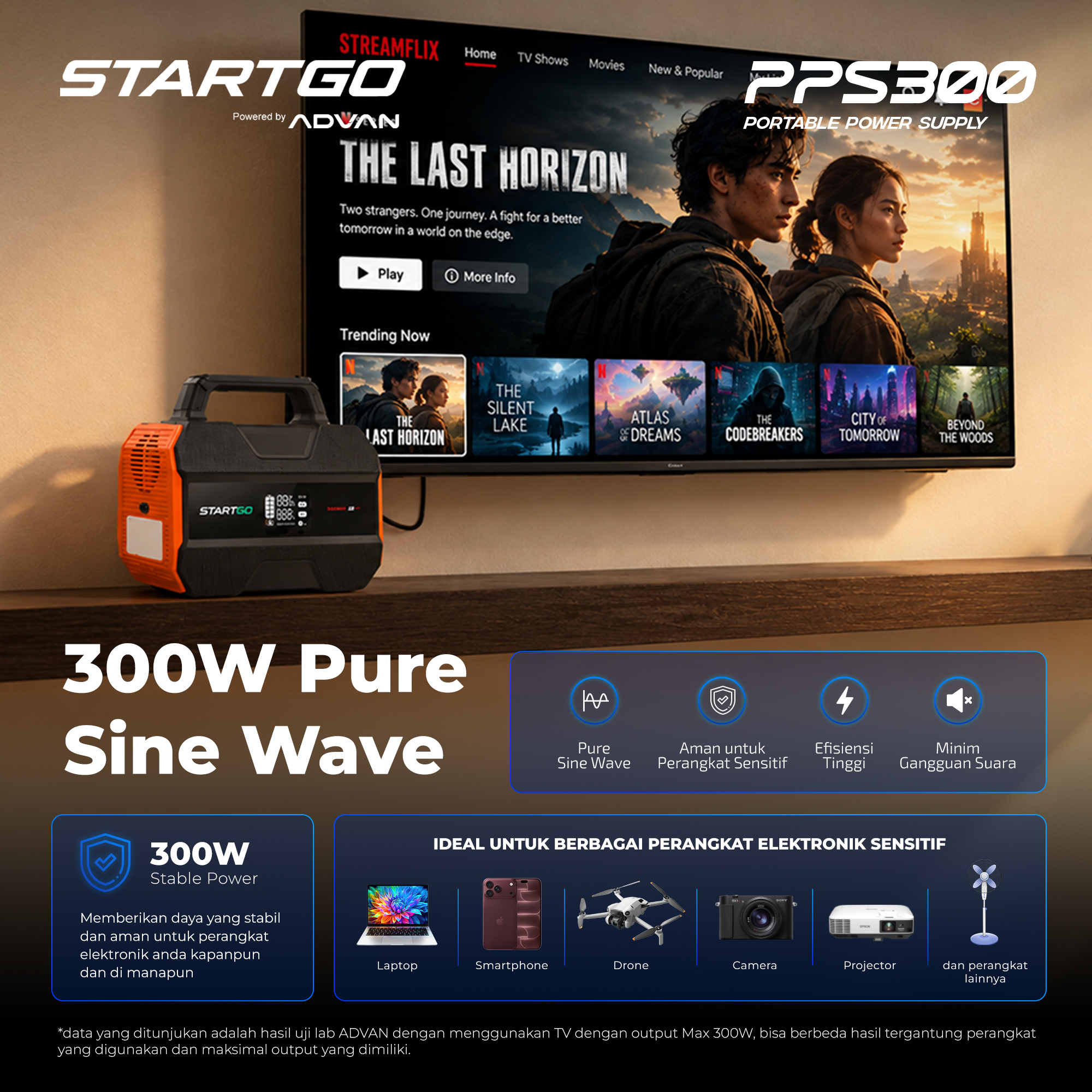 STARTGO PPS300 pure sine wave