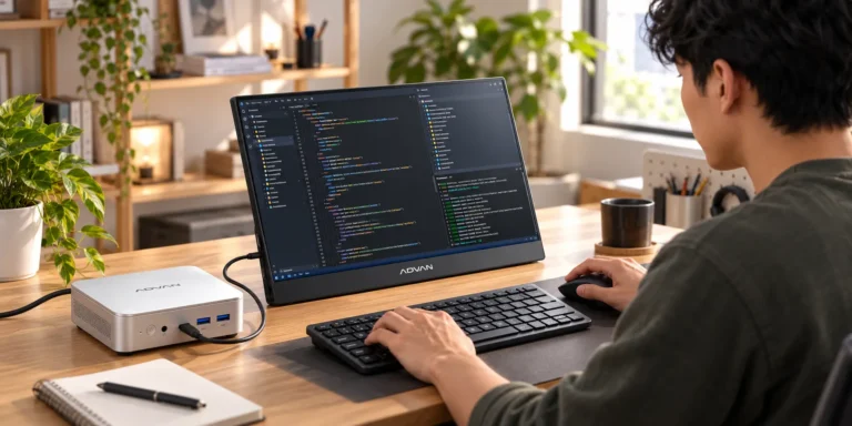set up mini pc untuk coding