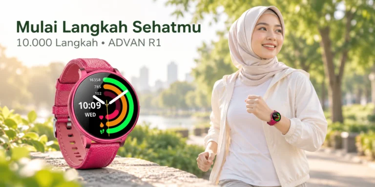 Advan R1 10000 langkah per hari menjadi smartwatch untuk gaya hidup sehat